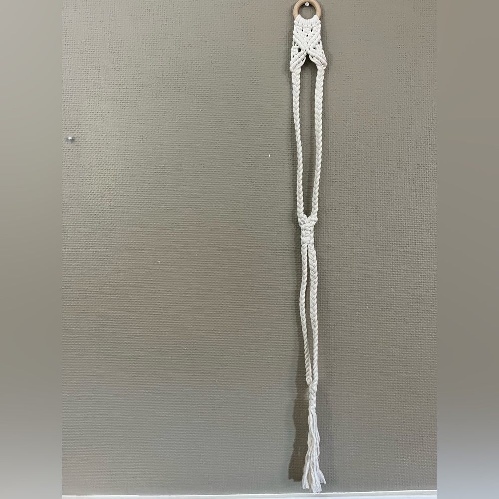 White Braided Rope Belt